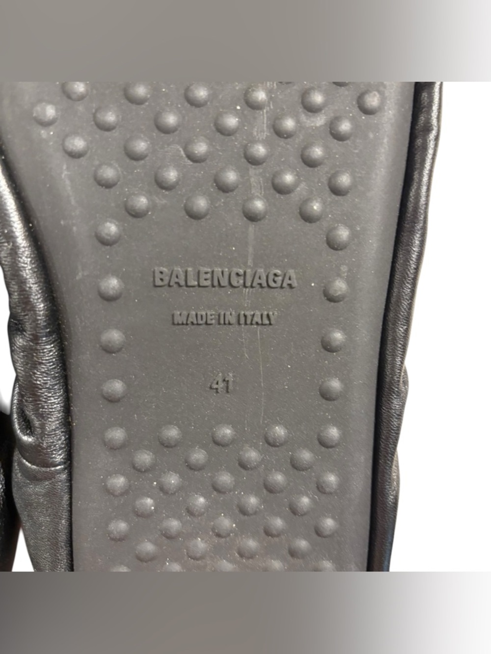 Balenciaga | Tug Ballerina Flats | Black Nappa Leather | EU 41 - Picture 10 of 13